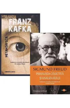 Coperta cărții Pachet 2 carti: Metamorfoza + Psihologia colectiva si analiza Eului - Franz Kafka, Sigmund Freud