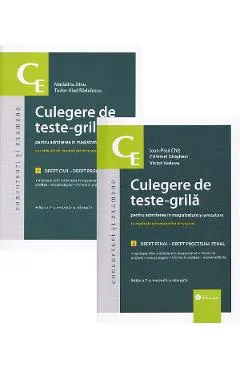 Coperta cărții Pachet 2 volume: Culegere de teste-grila pentru admiterea in magistratura si avocatura Ed.7 - Madalina Dinu, Tudor-Vlad Radulescu, Ioan-Paul Chis, Cristinel Ghigheci, Victor Vaduva