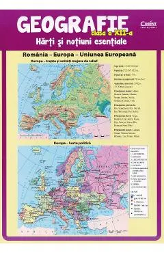 Coperta cărții Geografie - Clasa 12 - Harti si notiuni esentiale
