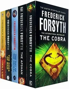 Coperta cărții Frederick Forsyth 7 Books Collection Set (The Cobra, Avenger, The Afghan, The Day of the Jackal, The Kill List, The Dogs of War, The Devil's Alternative)