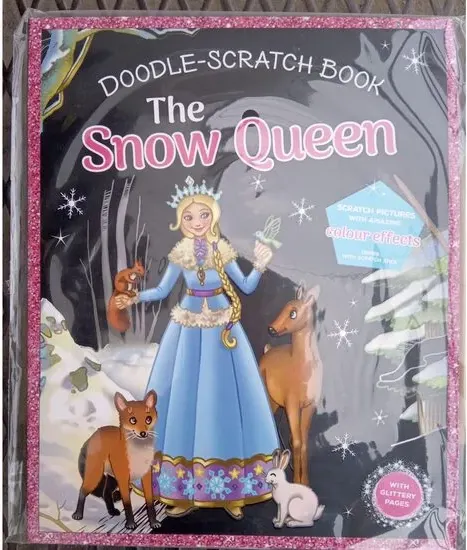 Coperta cărții The Snow Queen, Doodle-Scratch Book