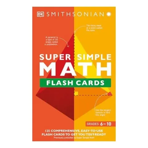 Coperta cărții Super Simple Math Flash Cards, Smithsonian