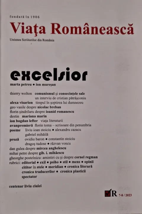 Coperta cărții Revista Viața Românească nr. 7-8/2023