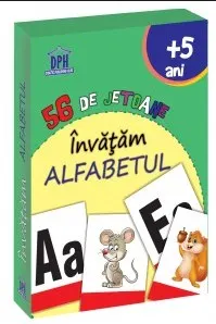 Coperta cărții 56 de jetoane. Invatam alfabetul