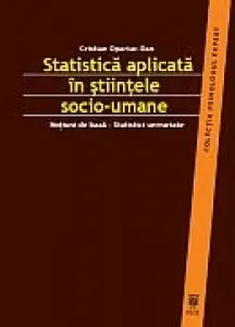 Coperta cărții Statistica aplicata in stiintele socio-umane