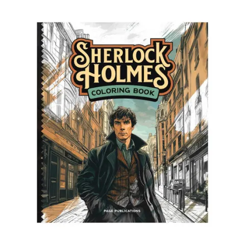 Coperta cărții Sherlock Holmes Coloring Book
