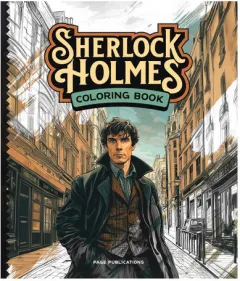 Coperta cărții Sherlock Holmes Coloring Book