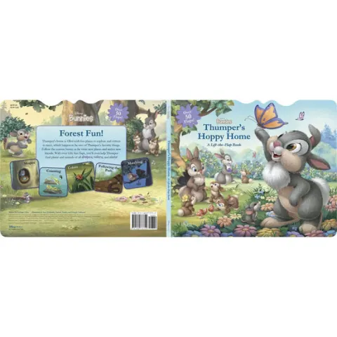 Coperta cărții Thumper's hoppy home: a lift-the-flap book