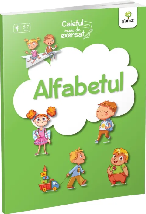 Coperta cărții Alfabetul. Caietul meu de exersat