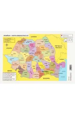 Coperta cărții Plansa: Romania. Harta administrativa