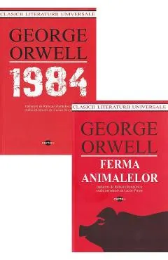 Coperta cărții Pachet 2 carti: George Orwell. Ferma animalelor + 1984