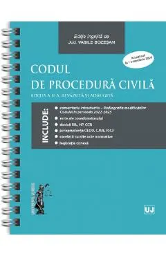 Coperta cărții Codul de procedura civila Act.1 Octombrie 2025 Ed. Spiralata Ed.2