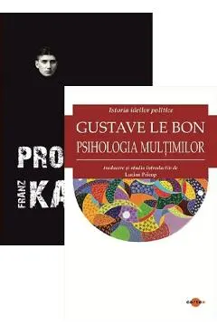 Coperta cărții Pachet 2 carti: Procesul + Psihologia multimilor - Franz Kafka, Gustave Le Bon