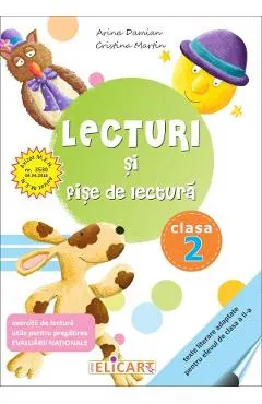 Coperta cărții Lecturi si fise de lectura - Clasa 2 - Arina Damian, Cristina Martin