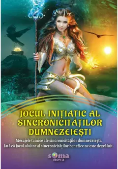 Coperta cărții Cutie Jocul Initiatic al Sincronicitatilor Dumnezeiesti. Set Carte + 40 de Carduri