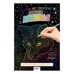 Coperta cărții Amazing Animals: Scratch Art Creations