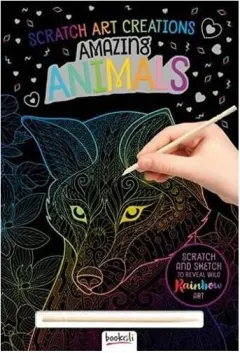 Coperta cărții Amazing Animals: Scratch Art Creations