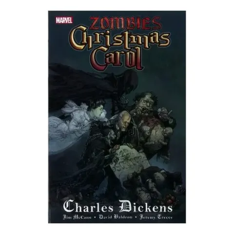 Coperta cărții A Zombies Christmas Carol In Sequential Art Being An Undead Story Of Christmas,