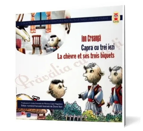 Coperta cărții Capra cu trei iezi / La chevre et ses trois biquets