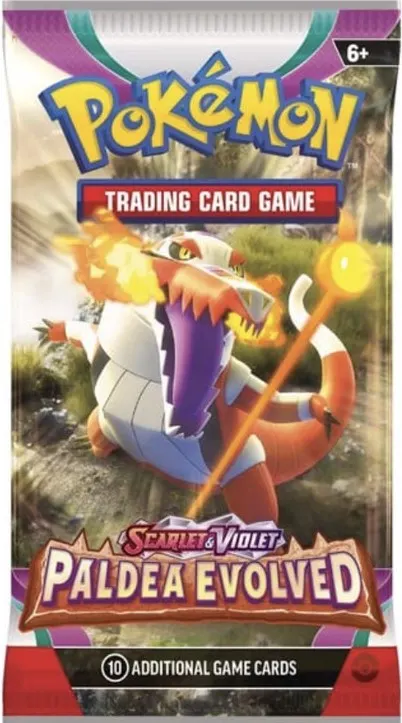 Coperta cărții Pokemon TCG: Scarlet & Violet 2: Paldea Evolved - Sleeved Booster
