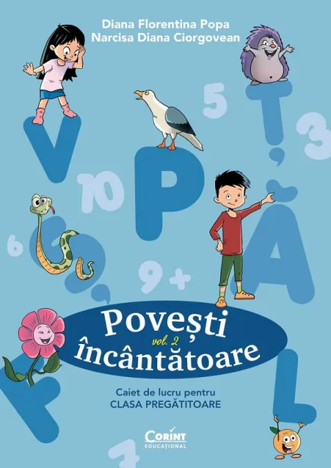 Coperta cărții Povesti incantatoare. Clasa pregatitoare. Caiet de lucru (vol. 2)