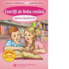 Coperta cărții Exercitii de limba romana pentru clasele II-IV