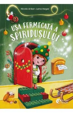 Coperta cărții usa fermecata a spiridusului - nicola anker