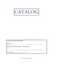 Coperta cărții Catalog gradinita