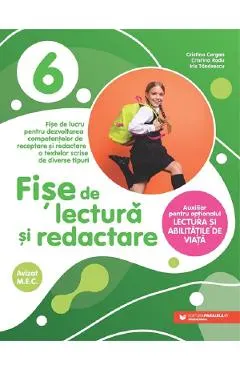 Coperta cărții Fise de lectura si redactare - Clasa 6 - Cristina Cergan, Cristina Radu, Iris Tanasescu