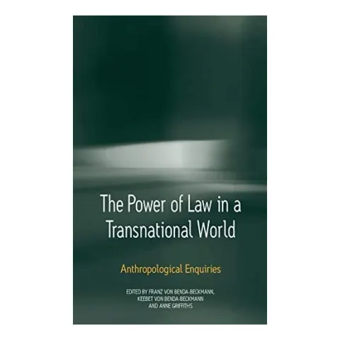 Coperta cărții The power of law in a transnational world anthropological enquiries