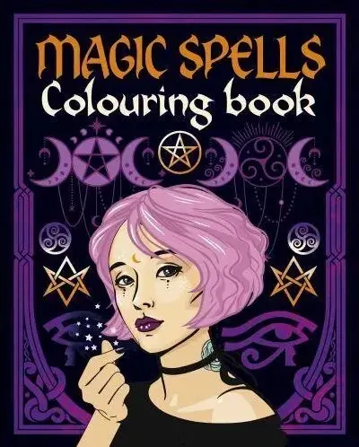 Coperta cărții Magic spells colouring book