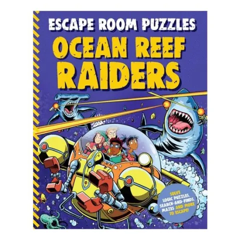 Coperta cărții Escape Room Puzzles: Ocean Reef Raiders