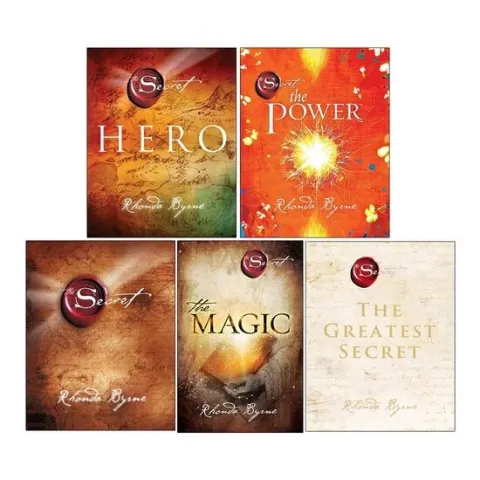 Coperta cărții Rhonda Byrne The Secret Series 5 Books Collection Set (Hero, The Power, The Secret, The Magic [Paperback], The Greatest Secret)