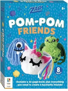 Coperta cărții Hinkler Zap! Pop-Pom Friends Kit (8-12 Years)