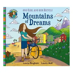 Coperta cărții Mountains of Dreams, - One Girl and Her Bicycle series