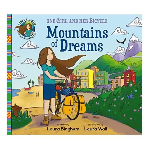 Coperta cărții Mountains of Dreams, - One Girl and Her Bicycle series