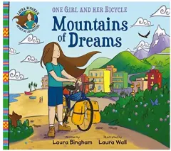 Coperta cărții Mountains of Dreams, - One Girl and Her Bicycle series
