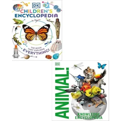 Coperta cărții DK Children's Encyclopedia and Knowledge Encyclopedia Animal: 2 Books