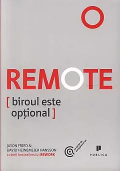 Coperta cărții Remote. Biroul este optional