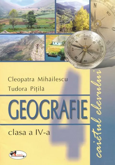 Coperta cărții Geografie clasa a IV-a. Caietul elevului