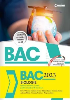 Coperta cărții Bacalaureat 2023. Biologie. Notiuni teoretice si teste pentru clasele a IX-a si a X-a