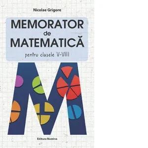 Coperta cărții Memorator de matematica pentru clasele V-VIII