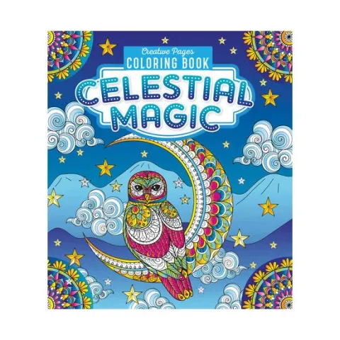 Coperta cărții Celestial Magic Creative Pages Coloring Book