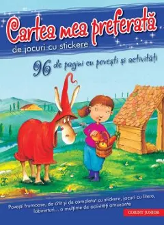 Coperta cărții Cartea mea preferata de jocuri cu stickere