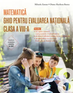 Coperta cărții PACHET Ghid pentru Evaluarea Națională clasa a VIII-a. Matematică + Ghid modele și sugestii de rezolvare