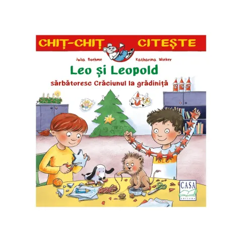 Coperta cărții Leo și Leopold sărbătoresc Crăciunul la grădiniță