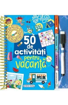 Coperta cărții 50 de activitati pentru vacanta