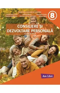 Coperta cărții Consiliere si dezvoltare personala - Clasa 8 - Manual - Cristina Ipate-Toma, Mariana Carmen Gheorghe, Stefania Balcau, Ana-Maria Badea, Valeria Iordanescu, Adina Grigore