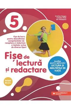 Coperta cărții Fise de lectura si redactare - Clasa 5 - Cristina Cergan, Cristina Radu, Iris Tanasescu