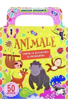 Coperta cărții Animale: Carte cu activitati si abtibilduri. Gentuta amuzanta